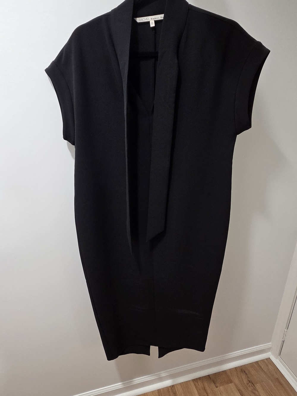 Black Tie-Neck Sheath Dress - Rachel Rachel Roy